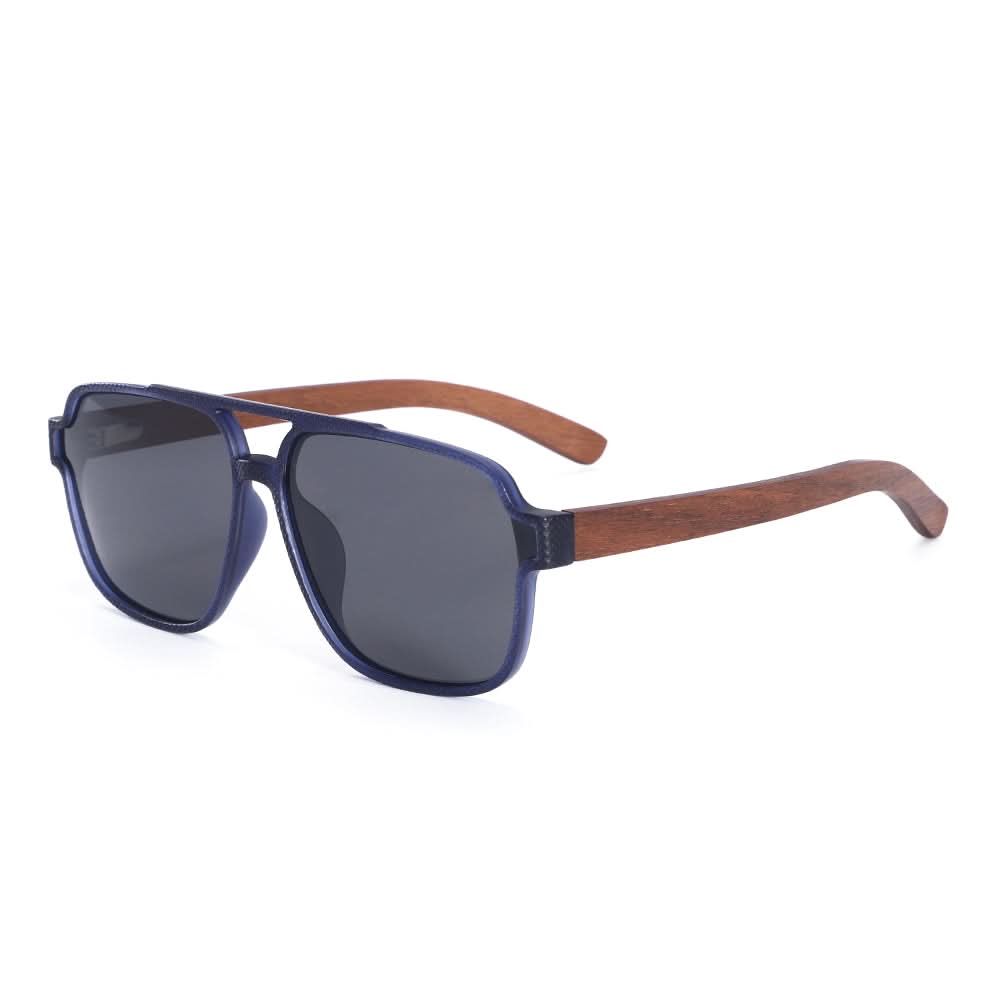 Dollger Black Oversized Aviator Sunglasses