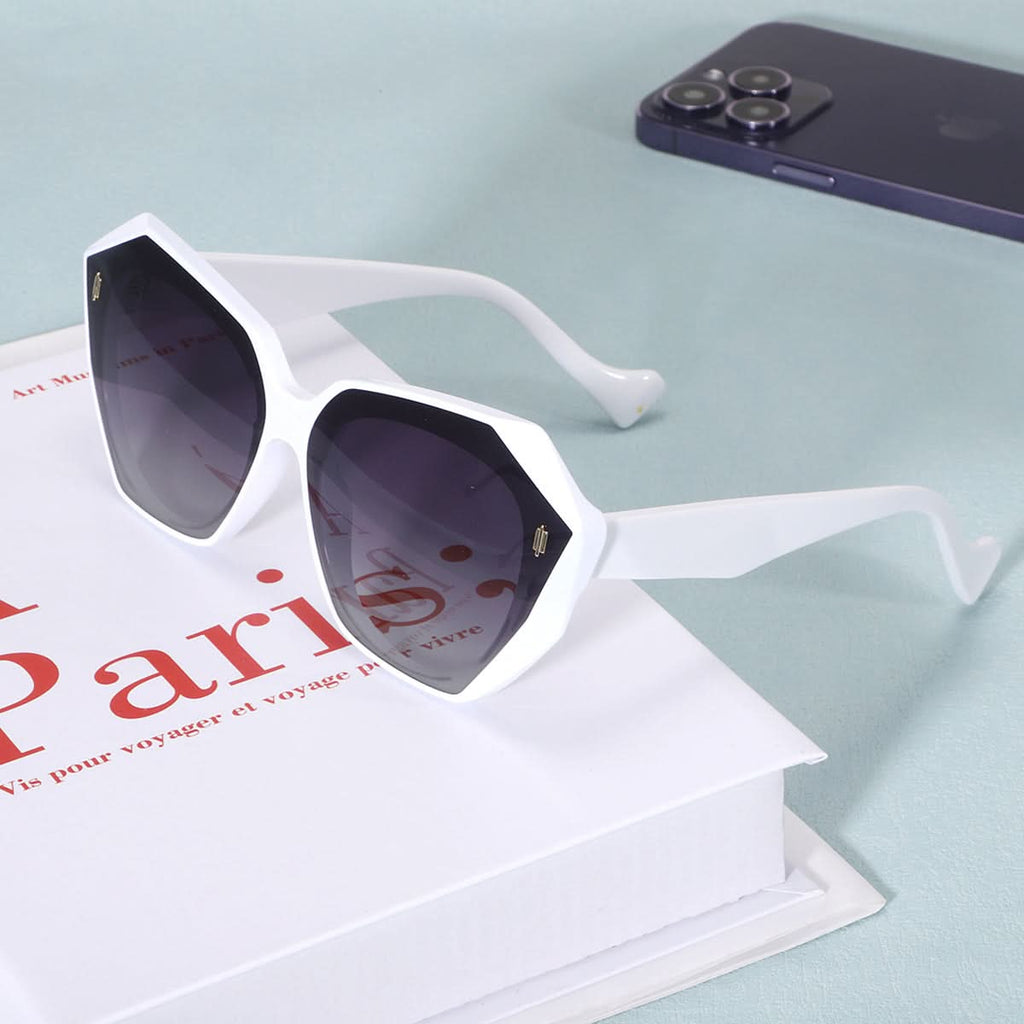 Retro Tinted Polygonal Cat Eye Sunglasses