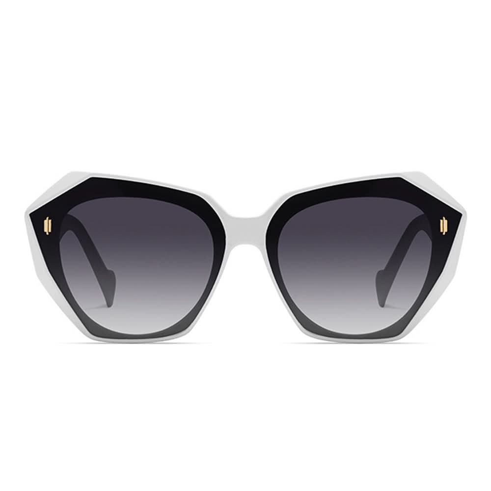 Retro Tinted Polygonal Cat Eye Sunglasses