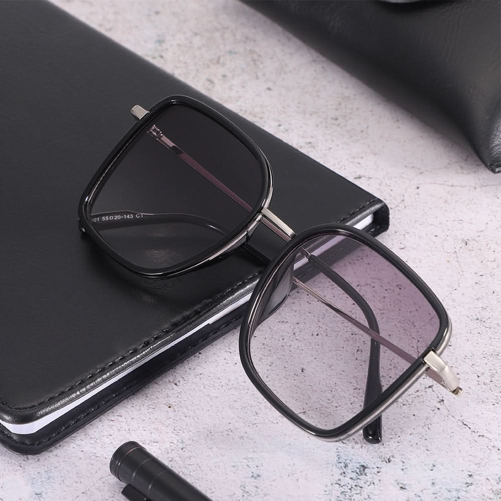 Dollger Wine Color Vintage Metal Geometric Tinted Sunglasses