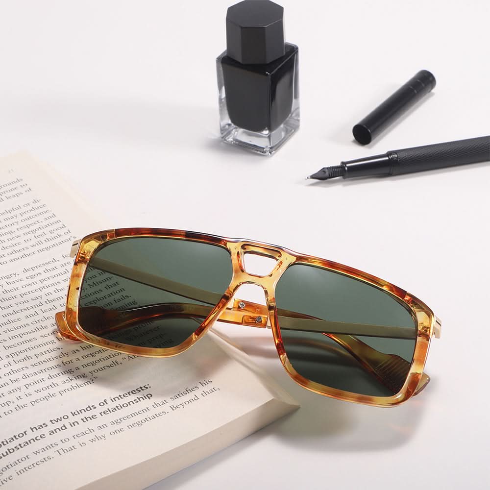 Dollger Vintage Bridge Square Tinted Sunglasses