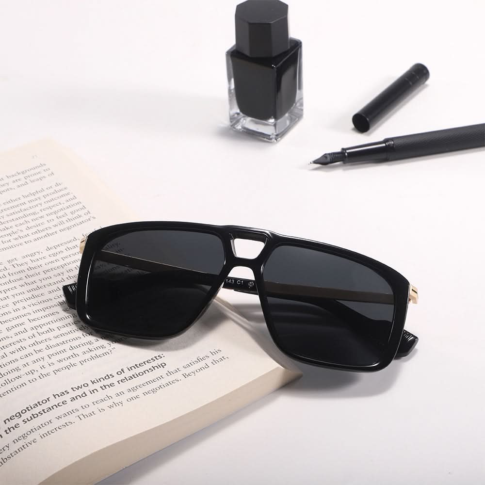 Dollger Vintage Bridge Square Tinted Sunglasses