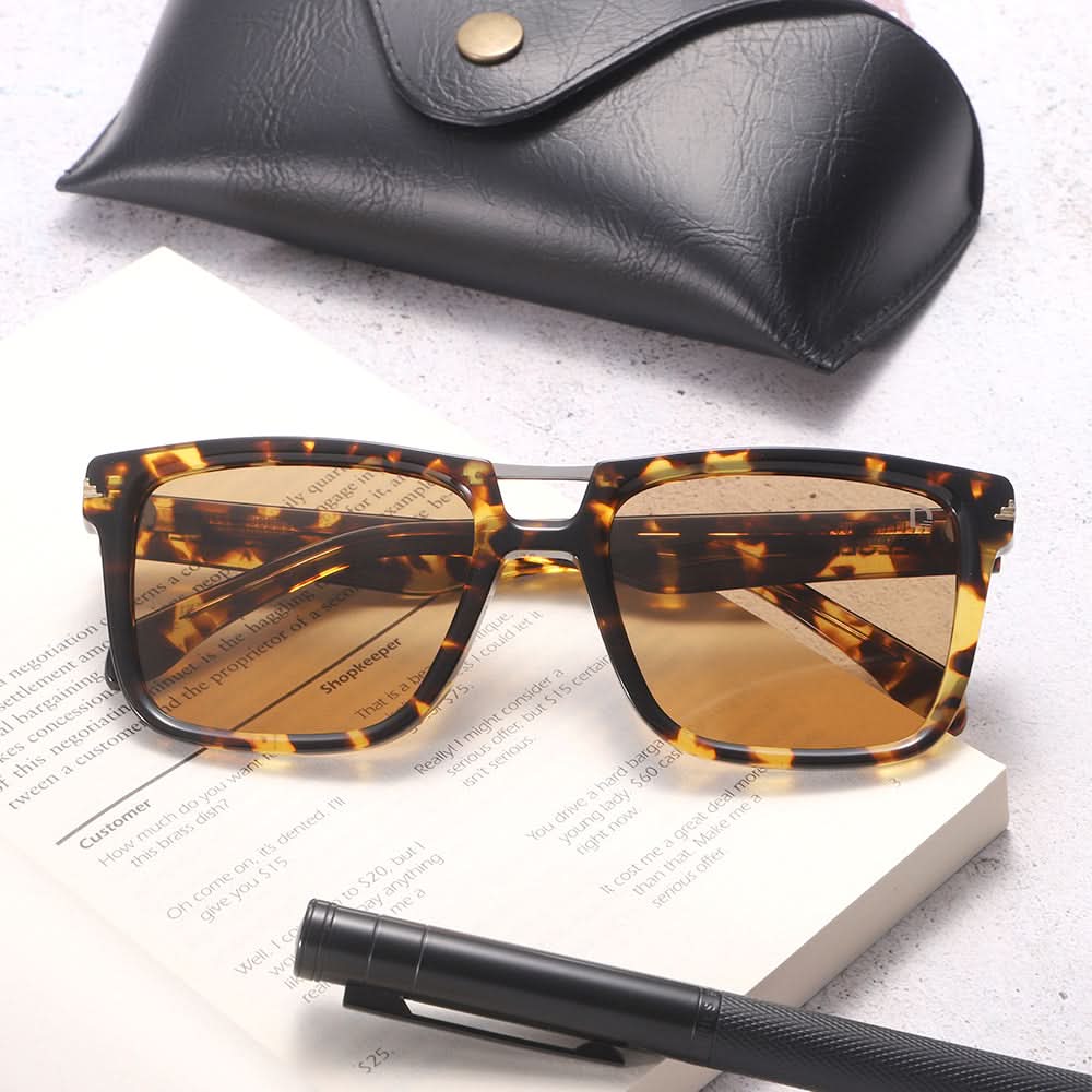 Dollger Square Aviator Tinted Sunglasses