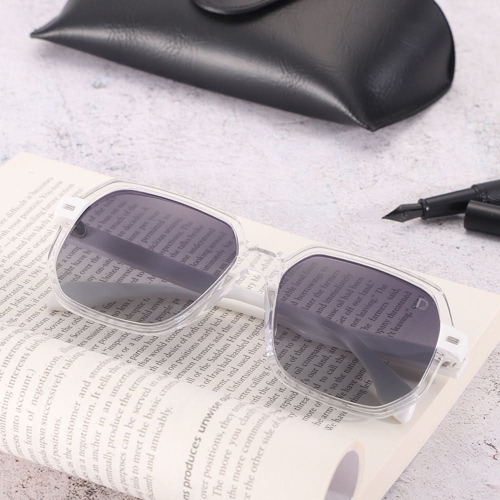Dollger Hipster Square Full-Rim Sunglasses