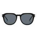 Dollger Black Retro-Vintage Round Tinted Sunglasses