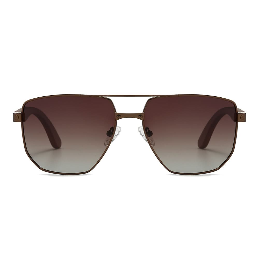 Dollger Wood Vintage Aviator Sunglasses