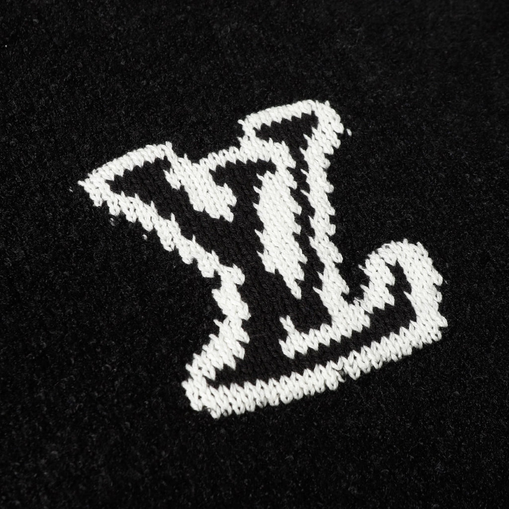 Retro atmosphere round neck autumn and winter loose and lazy feeling thick unisex sweater M813-Black