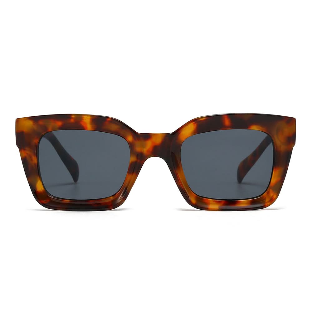 Dollger Thick Acetate Trapezoidal Sunglasses