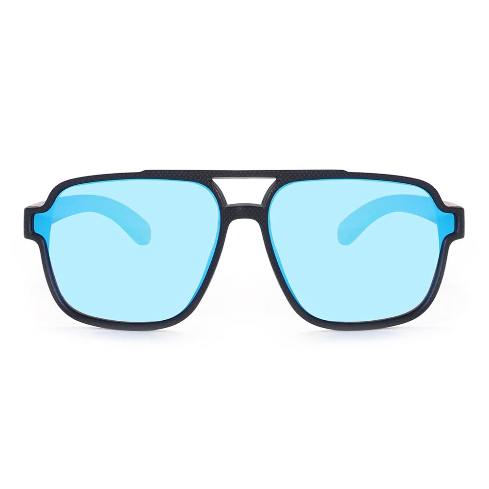 Dollger Black Oversized Aviator Sunglasses