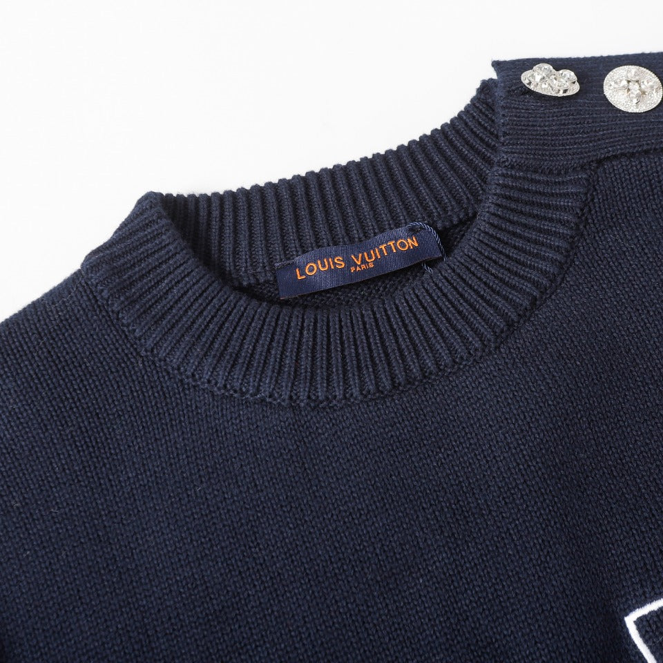 Retro atmosphere round neck autumn and winter loose and lazy feeling thick unisex sweater M803-Black