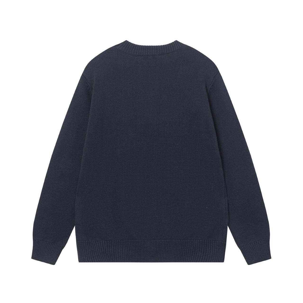 Retro atmosphere round neck autumn and winter loose and lazy feeling thick unisex sweater M803-Black