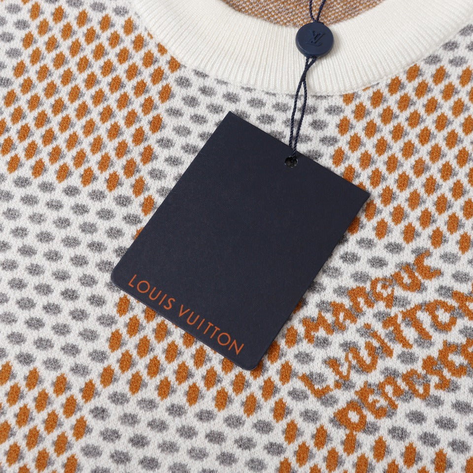 Retro atmosphere round neck autumn and winter loose and lazy feeling thick unisex sweater M802-Orange