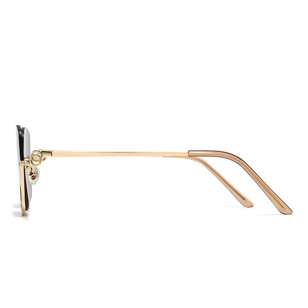 Dollger Square Semi-Rimless Tinted Sunglasses