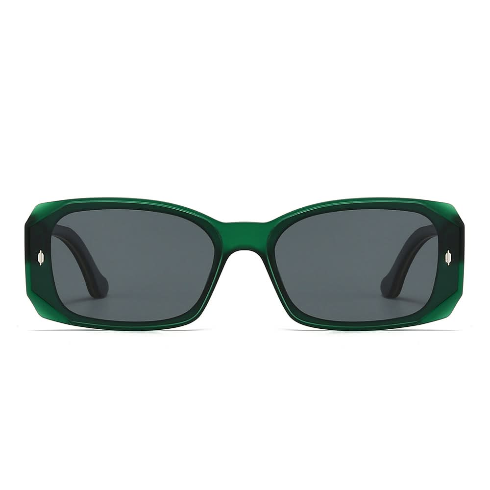 Dollger Square Wooden Temples Retro Sunglasses