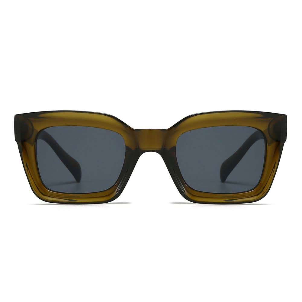 Dollger Thick Acetate Trapezoidal Sunglasses