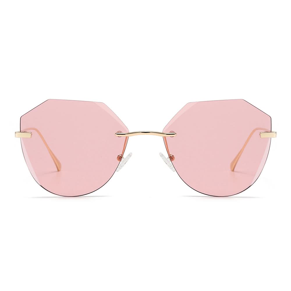 Dollger Irregular Round Tinted Sunglasses
