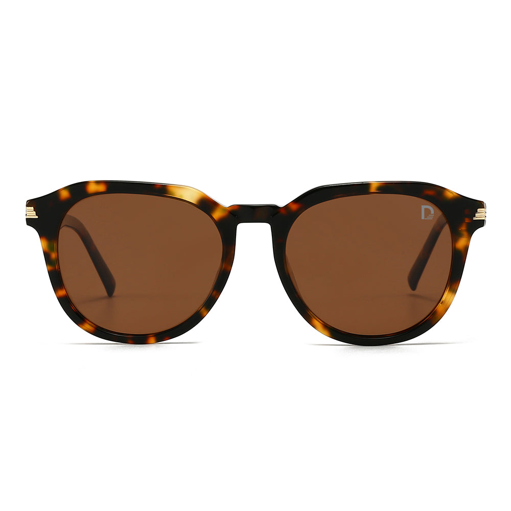 Dollger Black Retro-Vintage Round Tinted Sunglasses