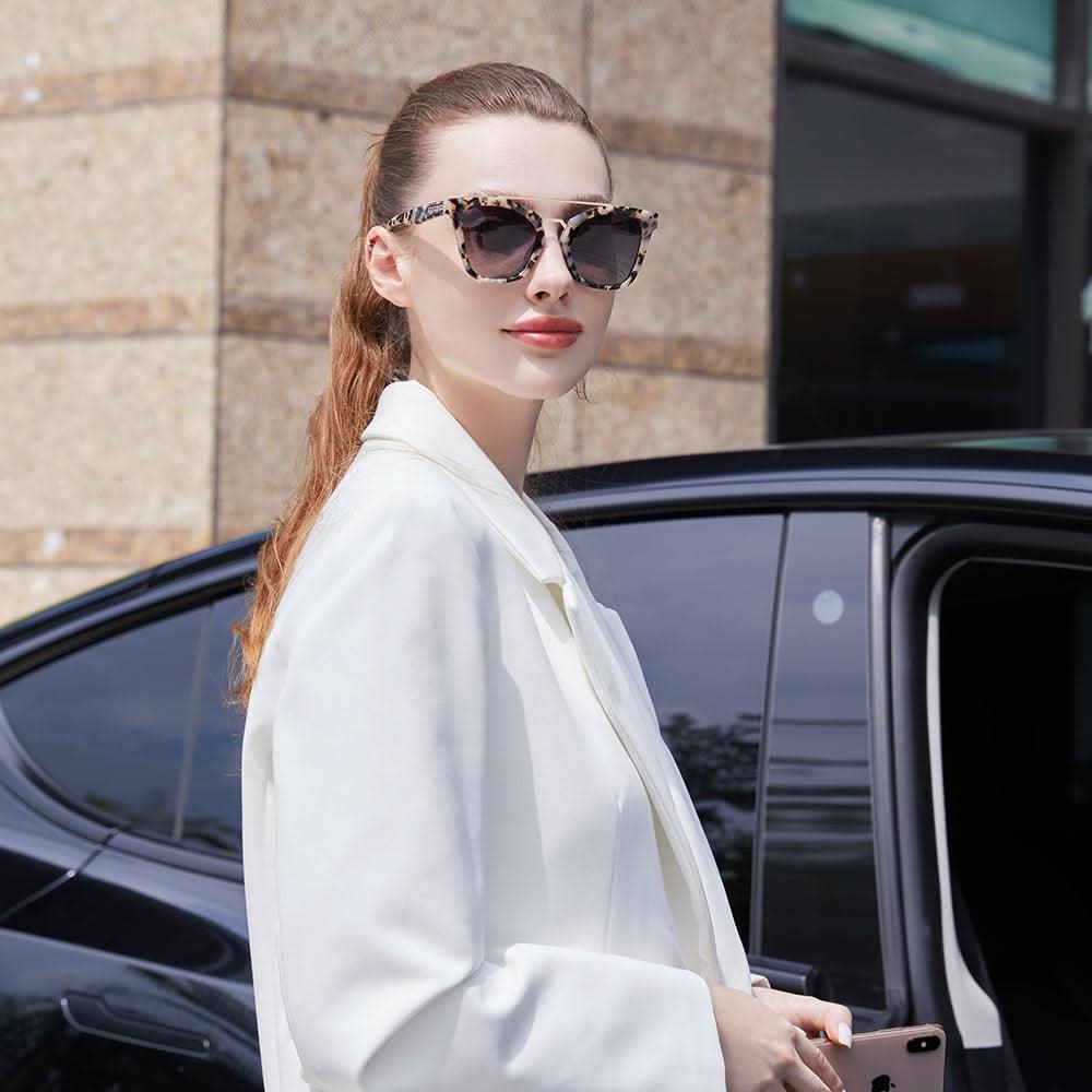 Dollger Trendy Square Polarized Vintage Sunglasses