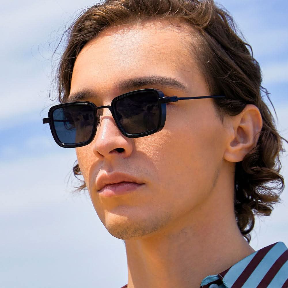 Dollger Metal Square Frame Sunglasses