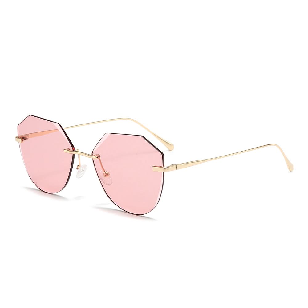 Dollger Irregular Round Tinted Sunglasses