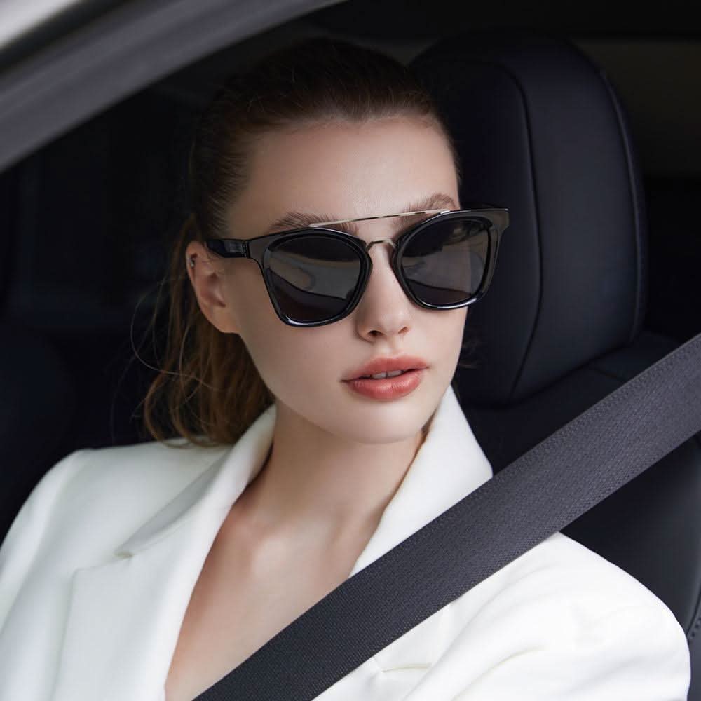 Dollger Trendy Square Polarized Vintage Sunglasses