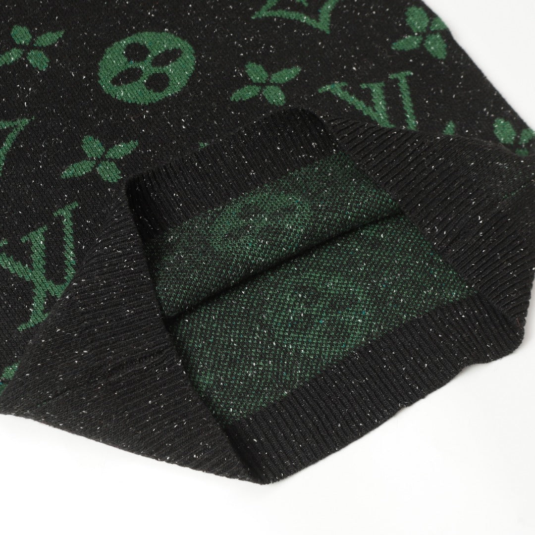 Retro atmosphere round neck autumn and winter loose and lazy feeling thick unisex sweater M832-Black