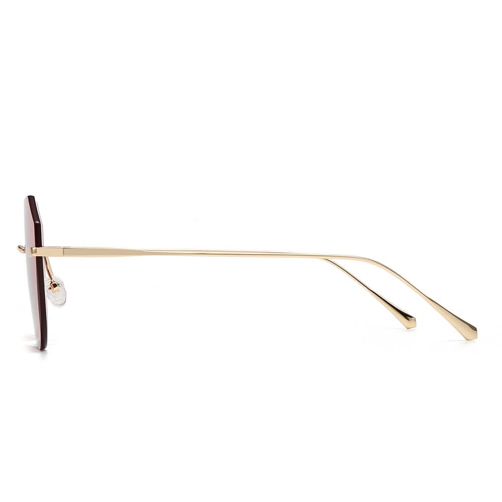 Dollger Irregular Round Tinted Sunglasses