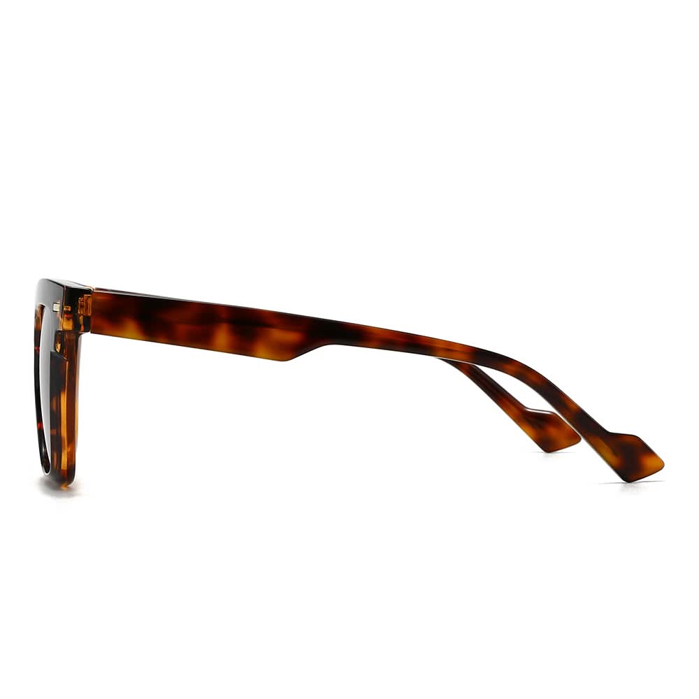 Dollger Wide Thick Square Tinted Sunglasses