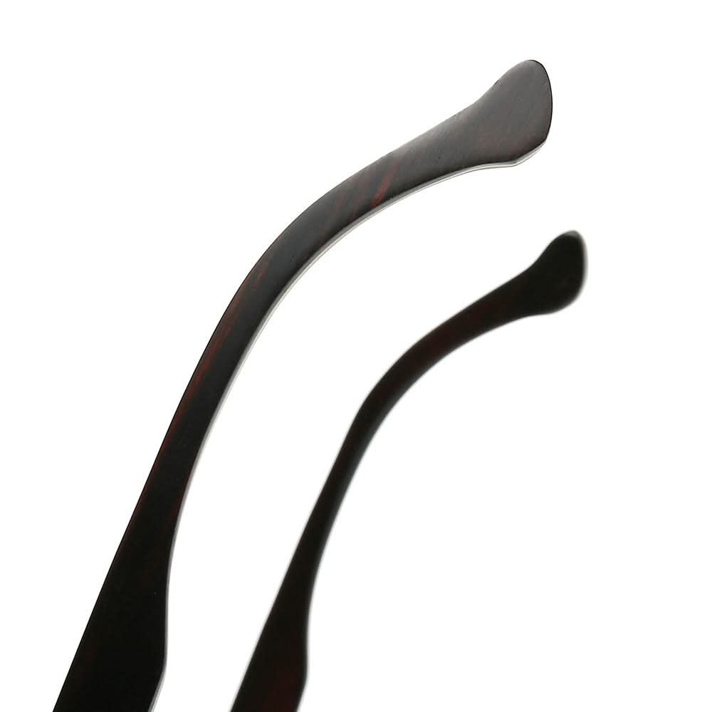 Dollger Square Wooden Temples Retro Sunglasses