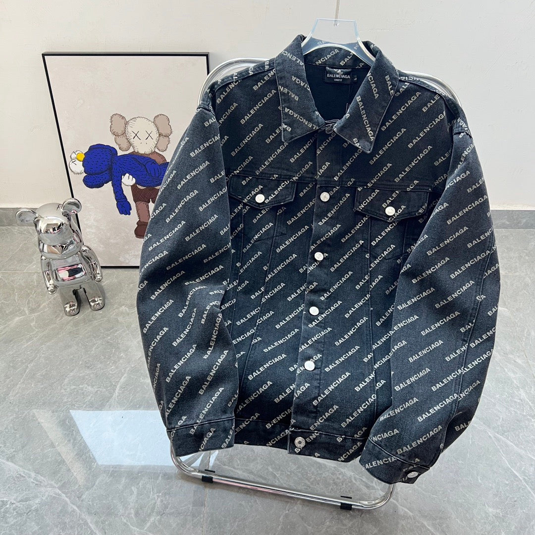 letter 1 color fashion coat  091808