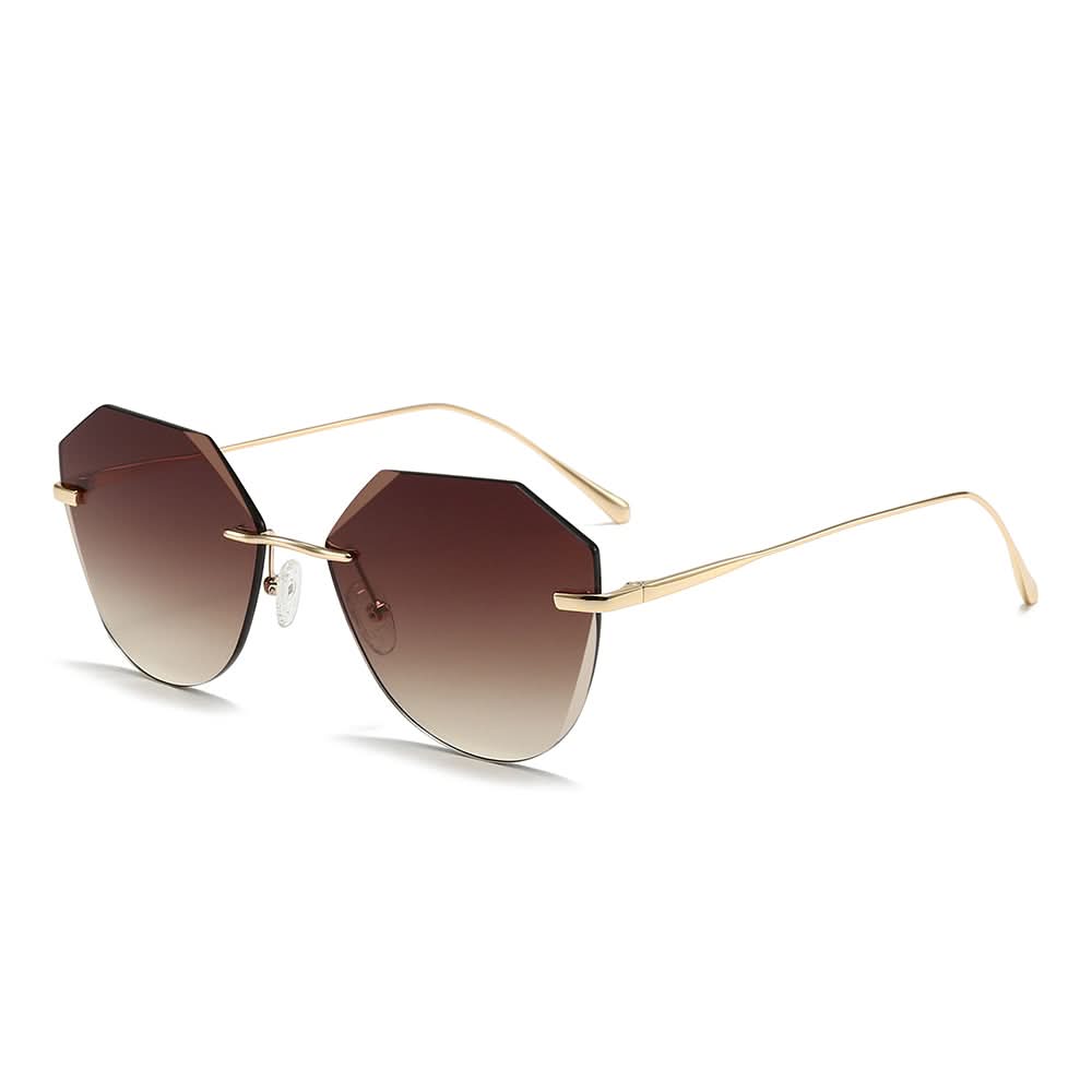 Dollger Irregular Round Tinted Sunglasses