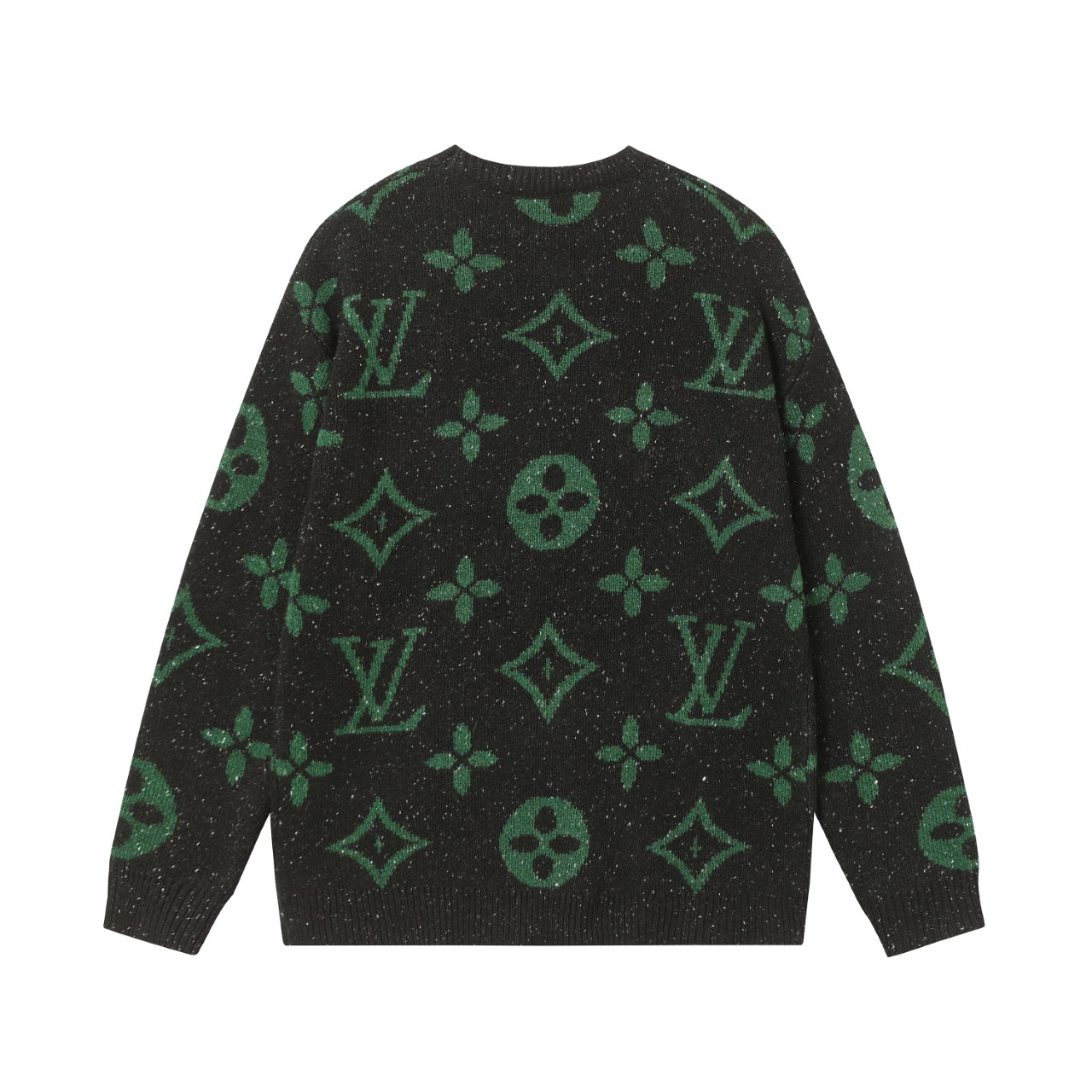 Retro atmosphere round neck autumn and winter loose and lazy feeling thick unisex sweater M832-Black