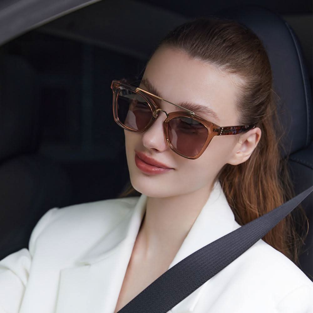 Dollger Trendy Square Polarized Vintage Sunglasses