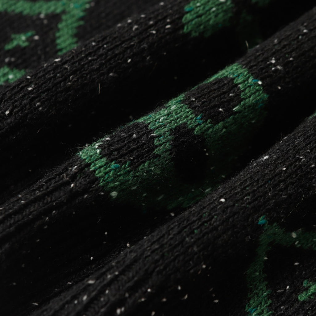 Retro atmosphere round neck autumn and winter loose and lazy feeling thick unisex sweater M832-Black