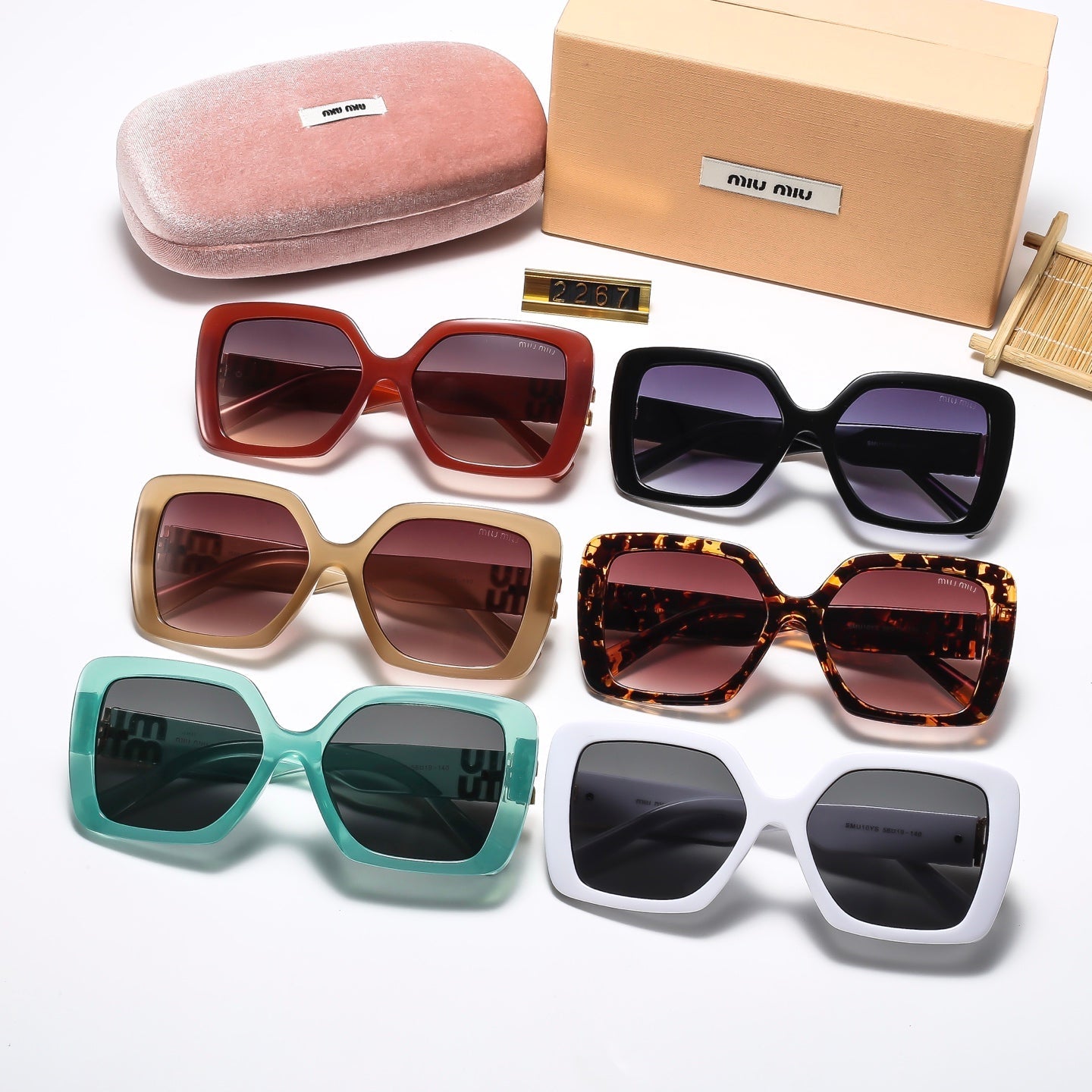 Fashion hot 6 color sunglasses 2267