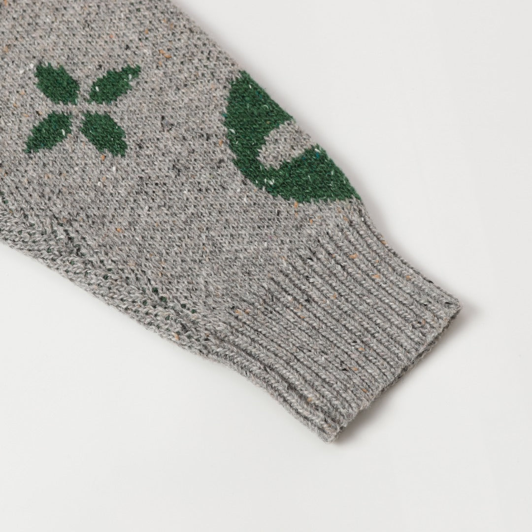 Retro atmosphere round neck autumn and winter loose and lazy feeling thick unisex sweater M833-Grey