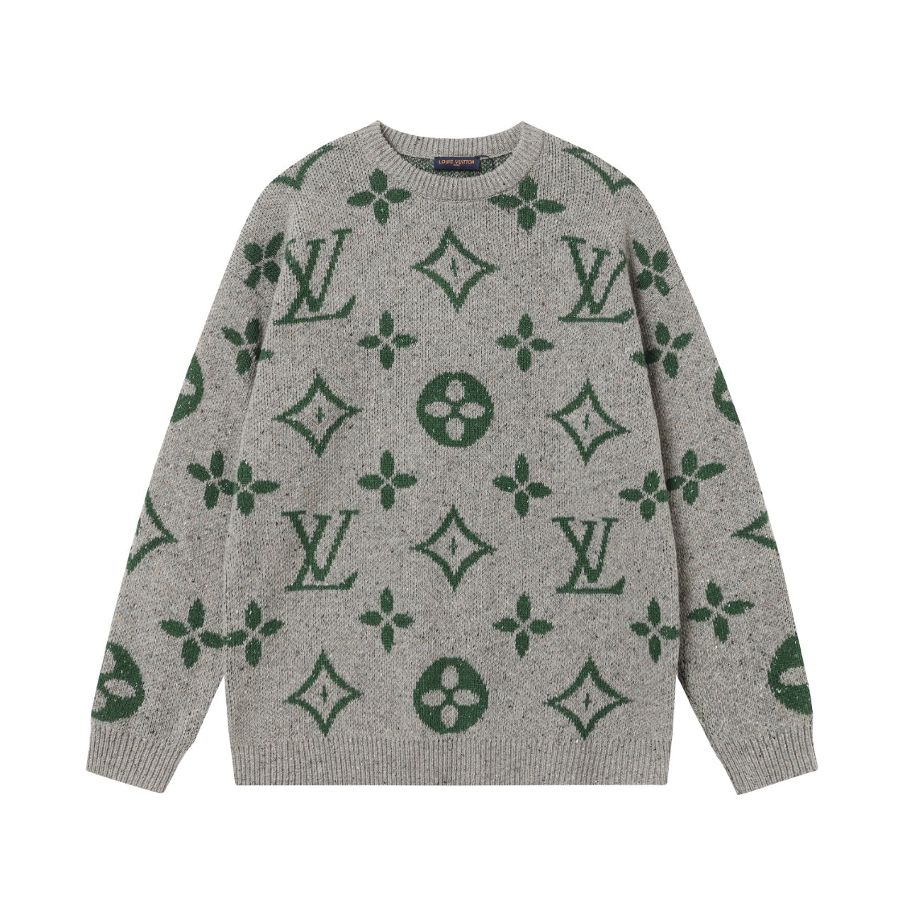 Retro atmosphere round neck autumn and winter loose and lazy feeling thick unisex sweater M833-Grey