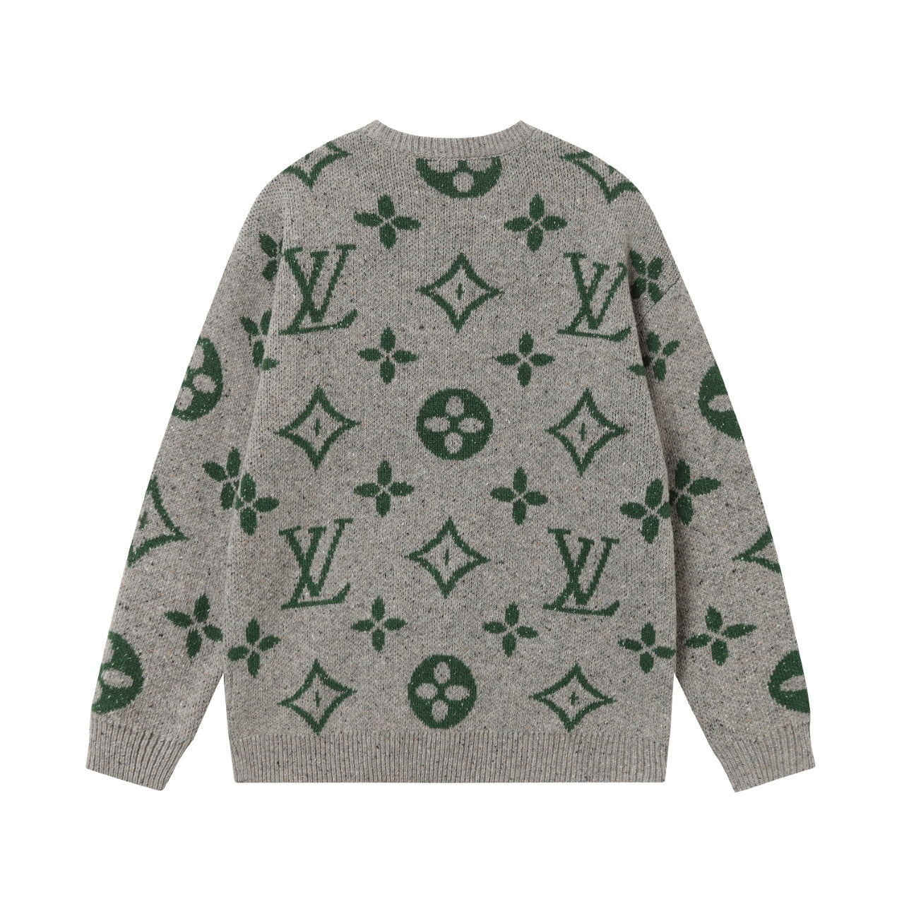 Retro atmosphere round neck autumn and winter loose and lazy feeling thick unisex sweater M833-Grey